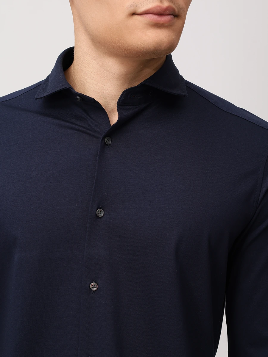 Рубашка Slim Fit хлопковая PAUL TAYLOR PT7CA A036 600 Темно- Синий  Фото 5