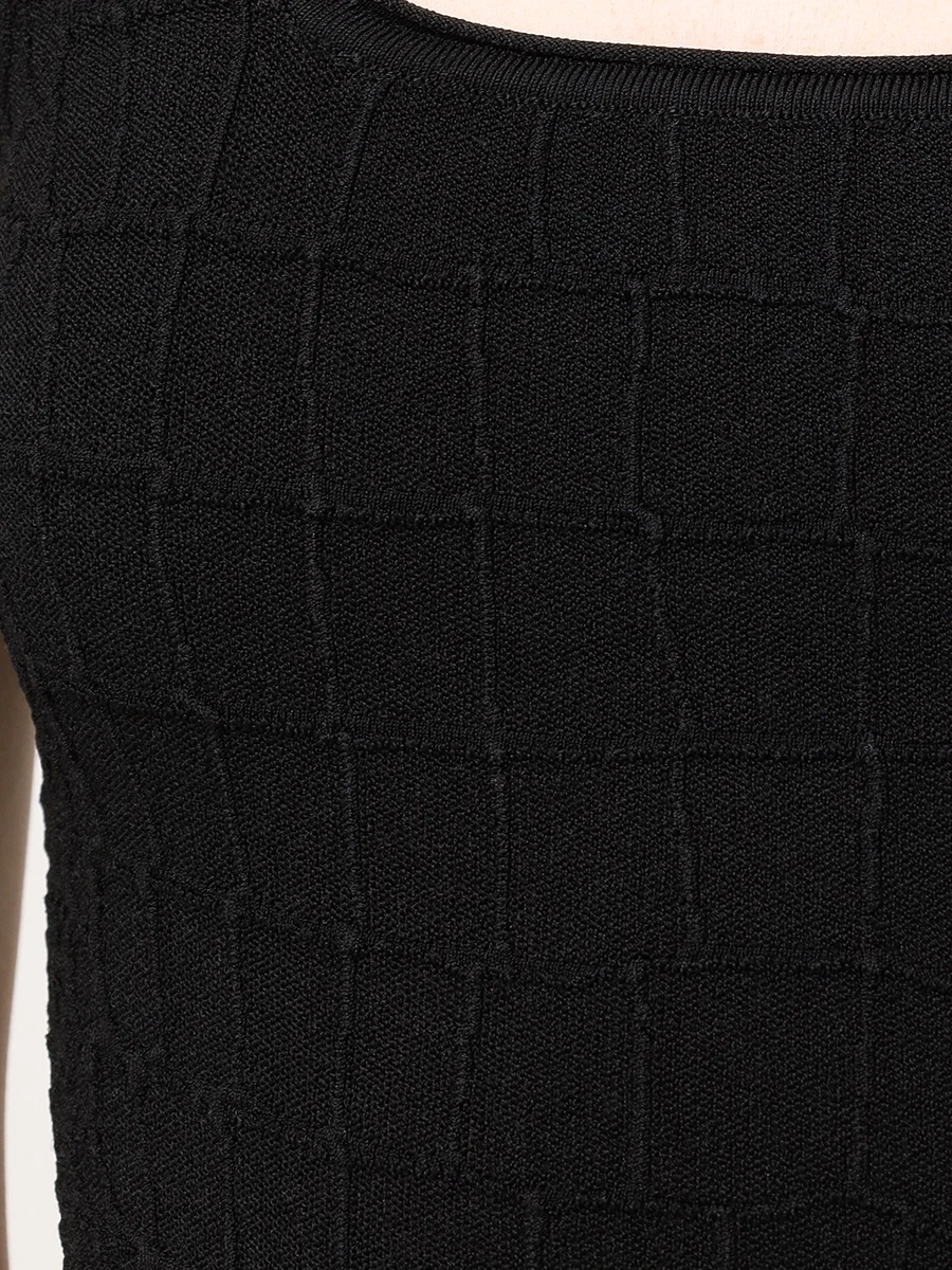 Майка из вискозы JACQUEMUS 251KN5872429 990 Черный  Фото 5
