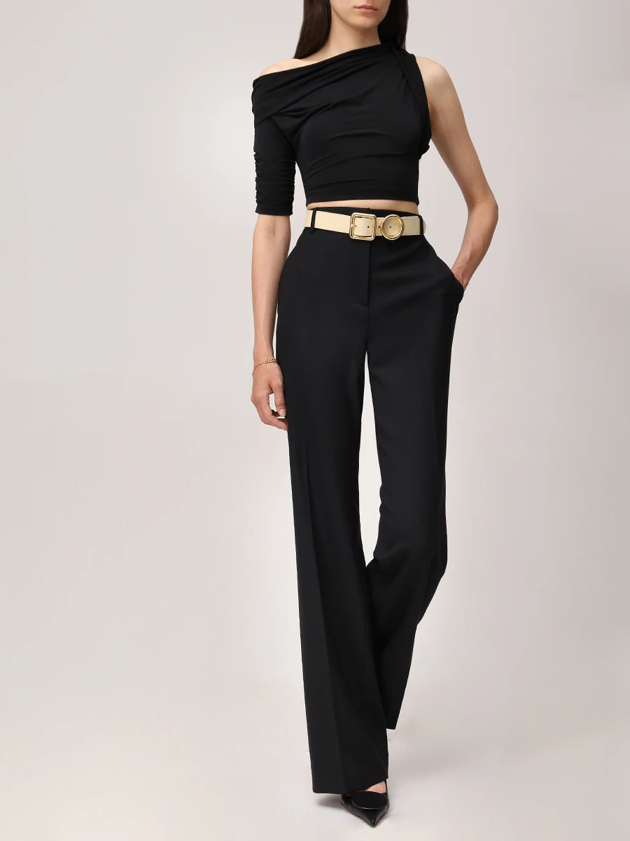 Топ из вискозы JACQUEMUS 243TO0992381 990 Черный  Фото 3
