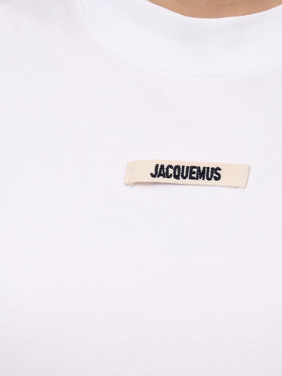 Футболка хлопковая JACQUEMUS 241JS1332031 100 Белый  Фото 6