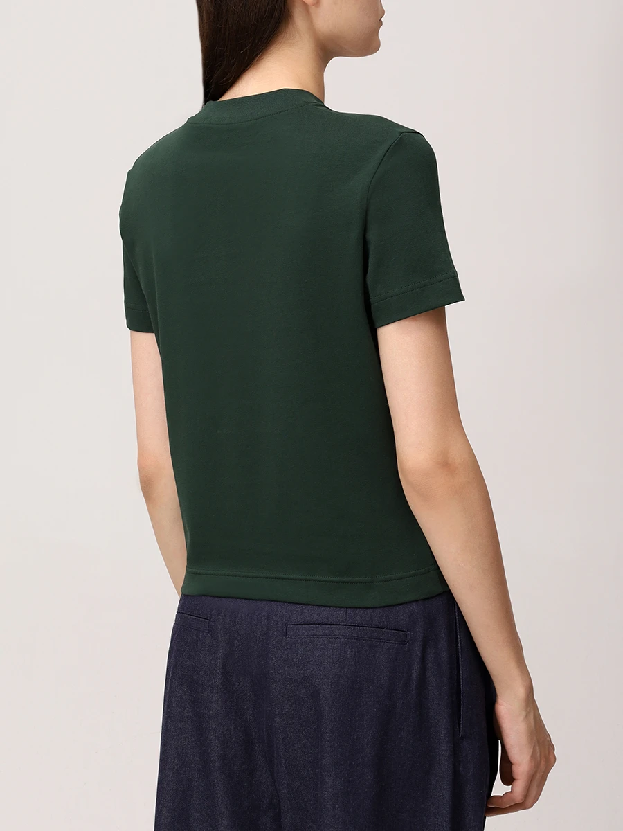 Футболка хлопковая JACQUEMUS 241JS1332031 591 Зеленый  Фото 3