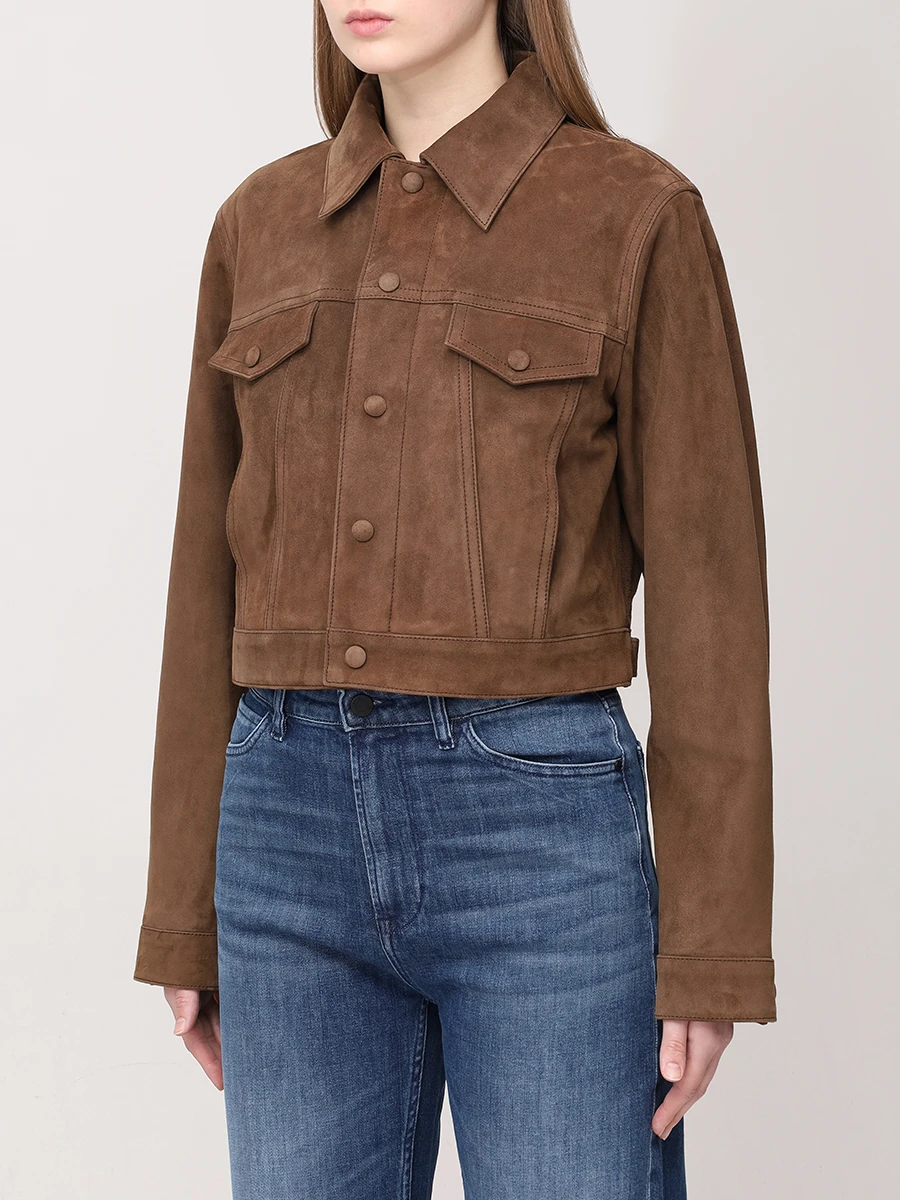 Куртка замшевая JACOB LEE WLJ076SS25DC Коричневый  Фото 4