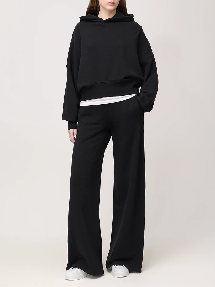 Худи хлопковое JACOB LEE WH0104SS25B Черный  Фото 2
