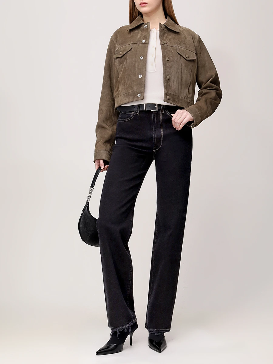 Куртка замшевая JACOB LEE WLJ076SS25LO Зеленый  Фото 2