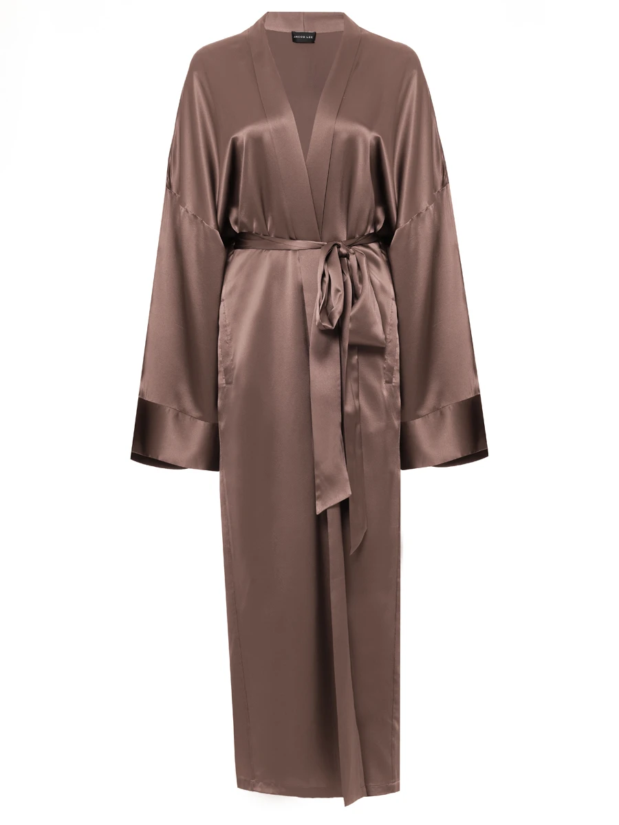 

Кимоно шелковое, Коричневый, WSK0121SS25TR