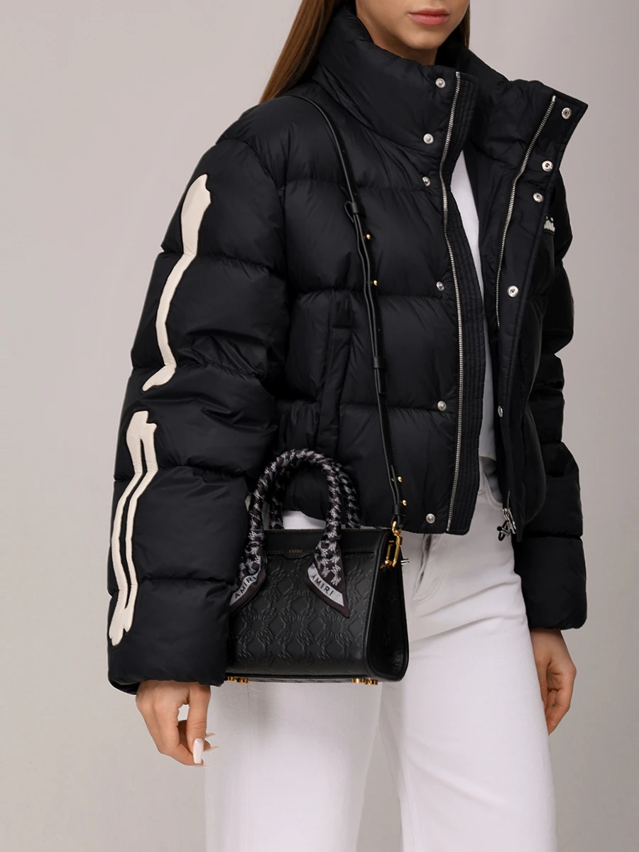 Сумка кожаная AMIRI AWBGTH1026 Черный  Фото 2