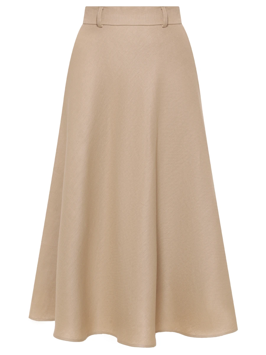 

Юбка льняная, Бежевый, SH3425_344 D/1