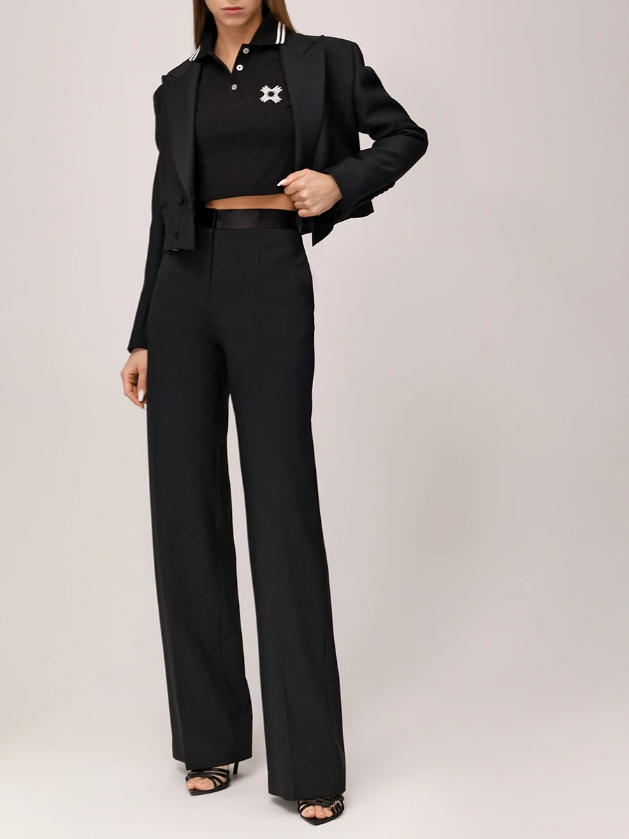 Поло хлопковое AMIRI AWJYPO1001 Черный  Фото 2