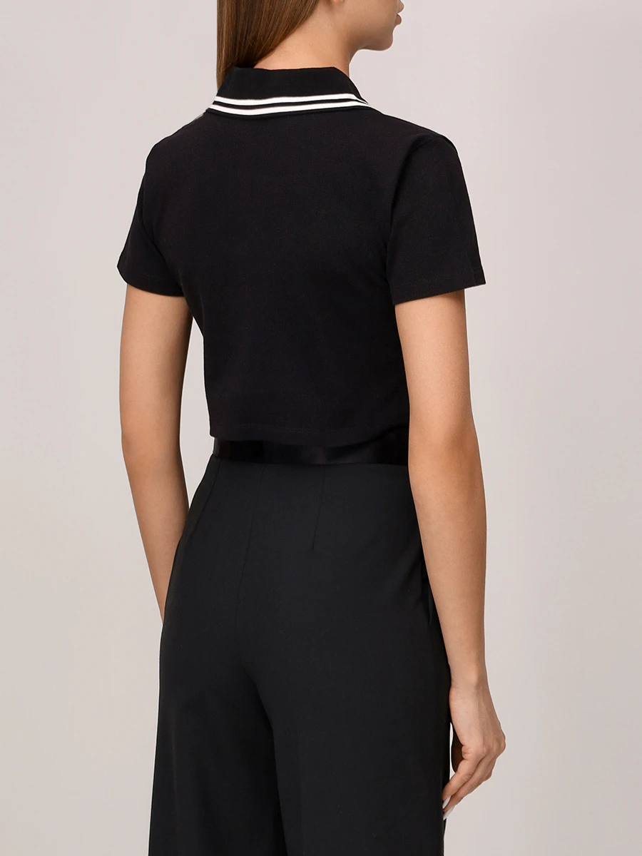 Поло хлопковое AMIRI AWJYPO1001 Черный  Фото 3