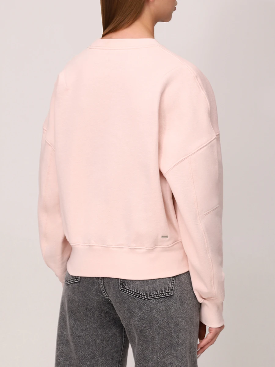 Толстовка хлопковая AMIRI AWJYCW1020 Розовый  Фото 3