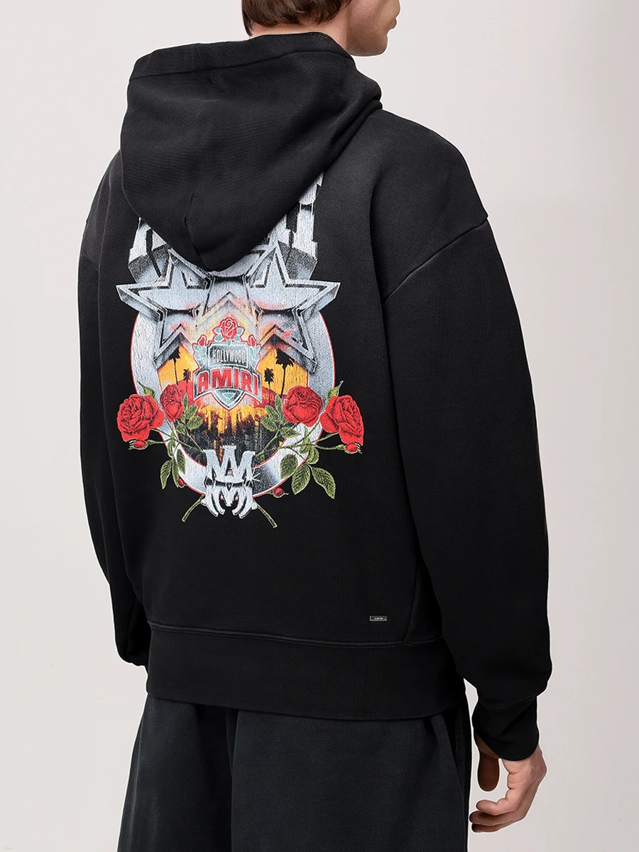 Худи хлопковое AMIRI AMJYHD1087 Черный  Фото 3