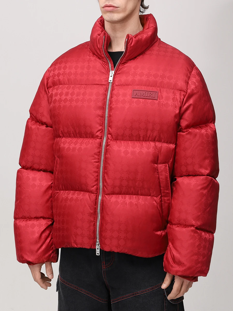 Пуховик стеганый AMIRI AMOUDW1006 Красный  Фото 4