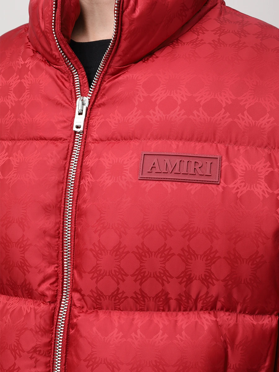 Пуховик стеганый AMIRI AMOUDW1006 Красный  Фото 5