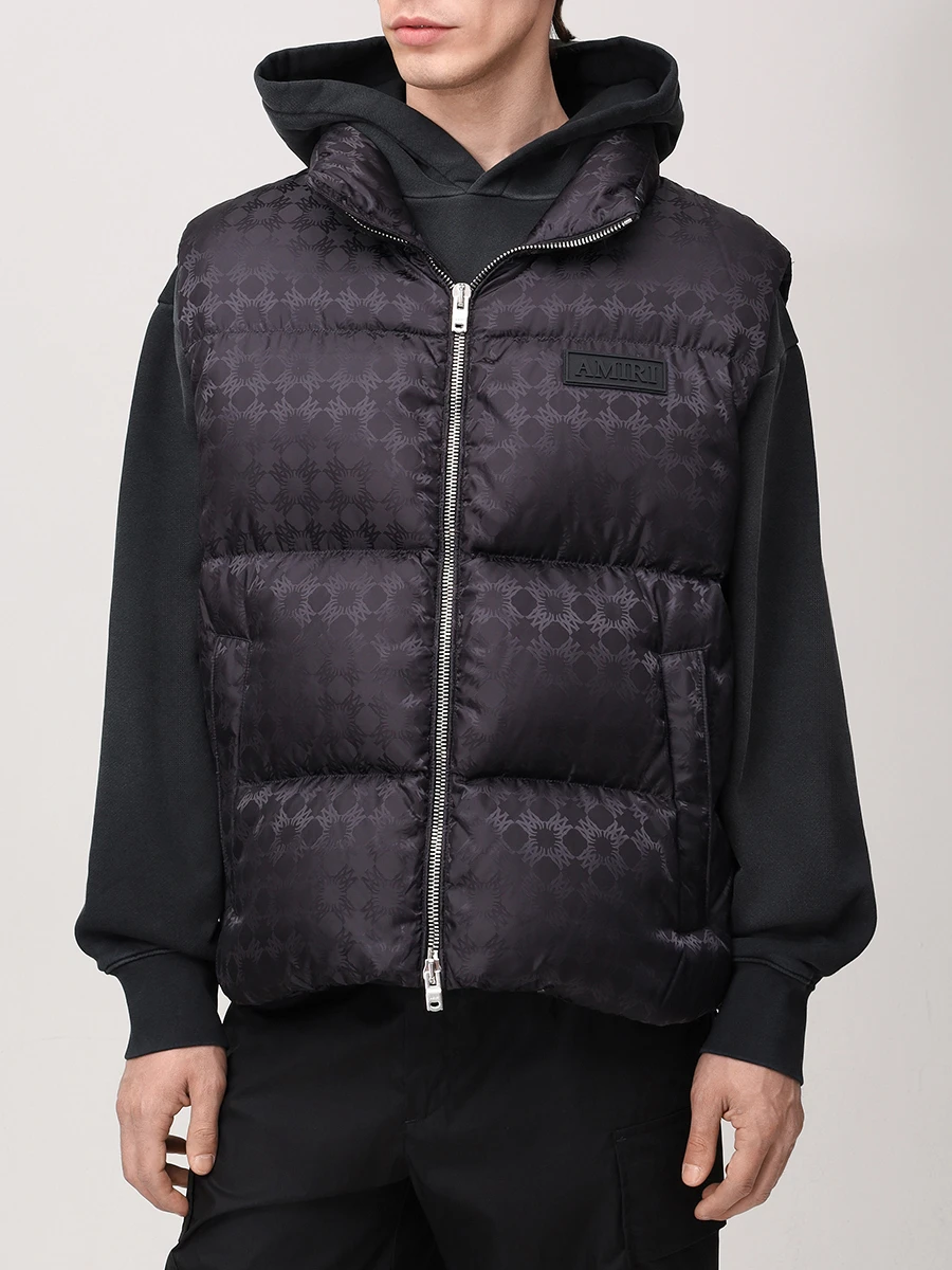 Жилет стеганый AMIRI AMOUDW1007 Черный  Фото 4