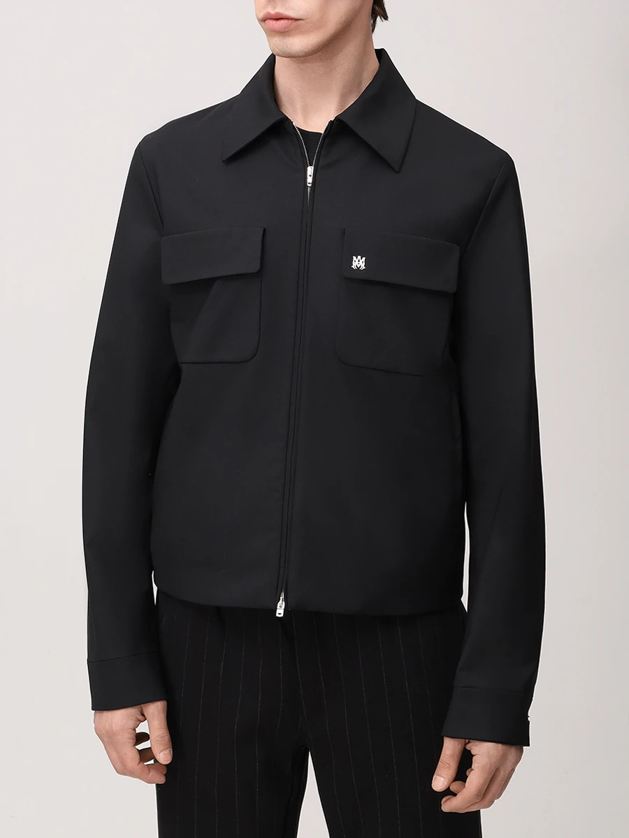 Рубашка шерстяная AMIRI AMOUBN1050 Черный  Фото 4