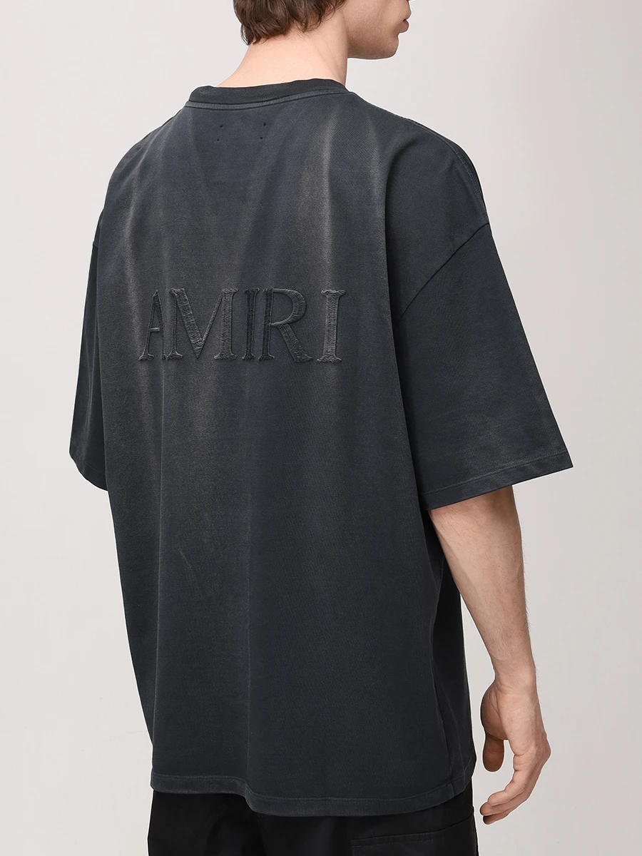 Футболка хлопковая AMIRI AMJYTE1137 Черный  Фото 3