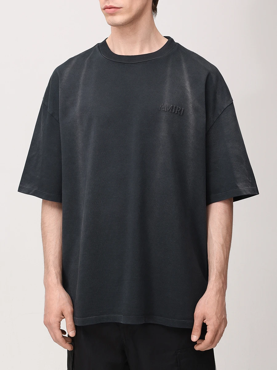 Футболка хлопковая AMIRI AMJYTE1137 Черный  Фото 4