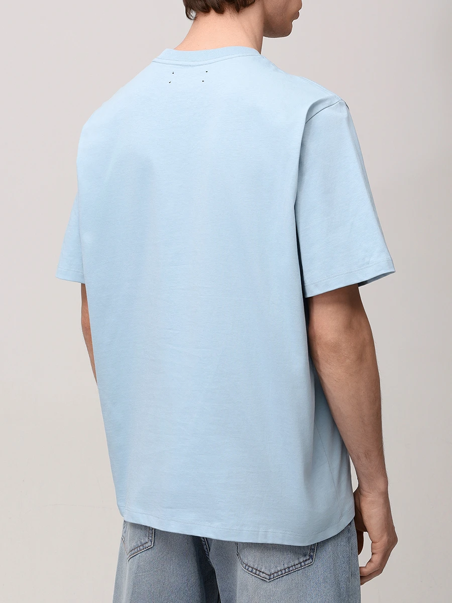 Футболка хлопковая AMIRI AMJYTE1148 Голубой  Фото 3