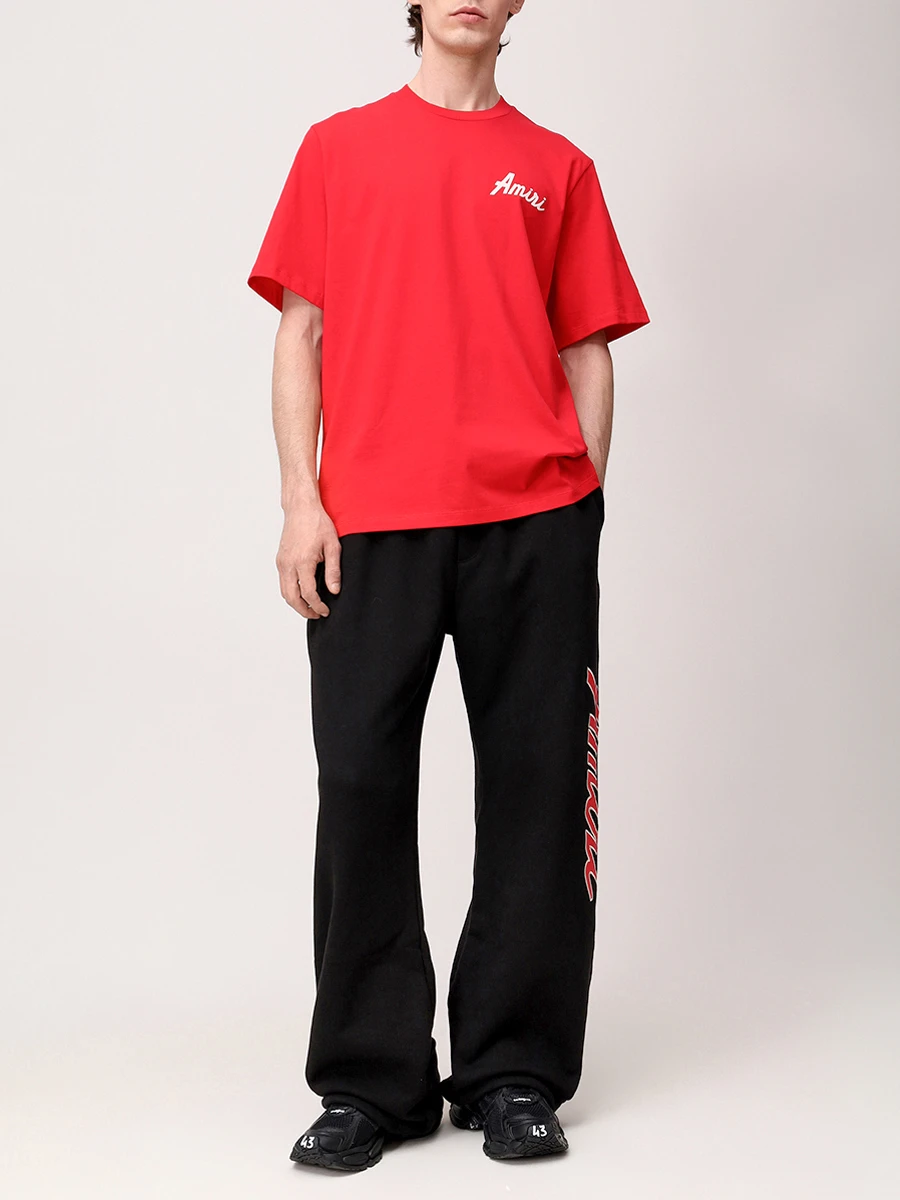 Футболка хлопковая AMIRI AMJYTE1146 Красный  Фото 2