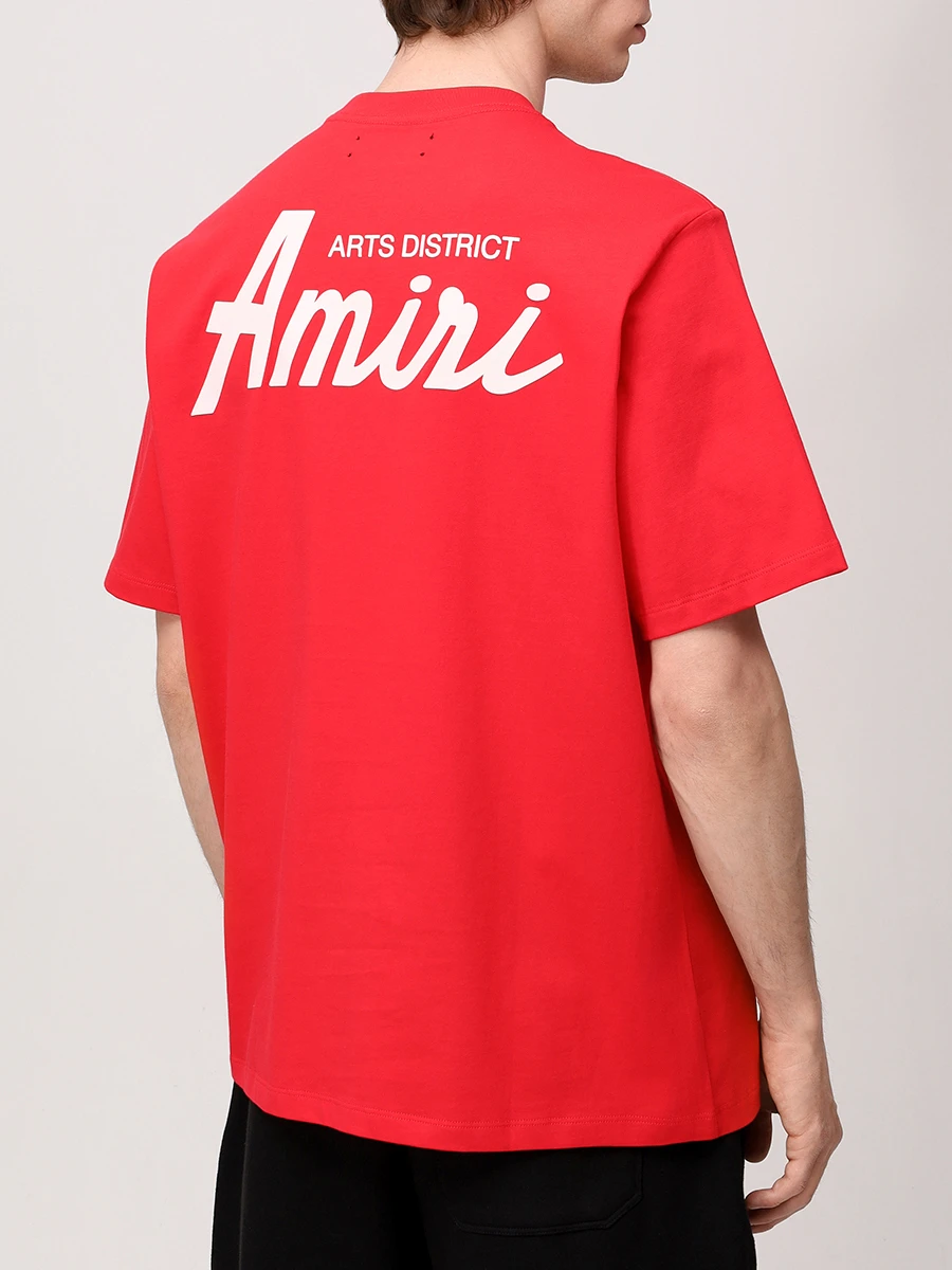 Футболка хлопковая AMIRI AMJYTE1146 Красный  Фото 3