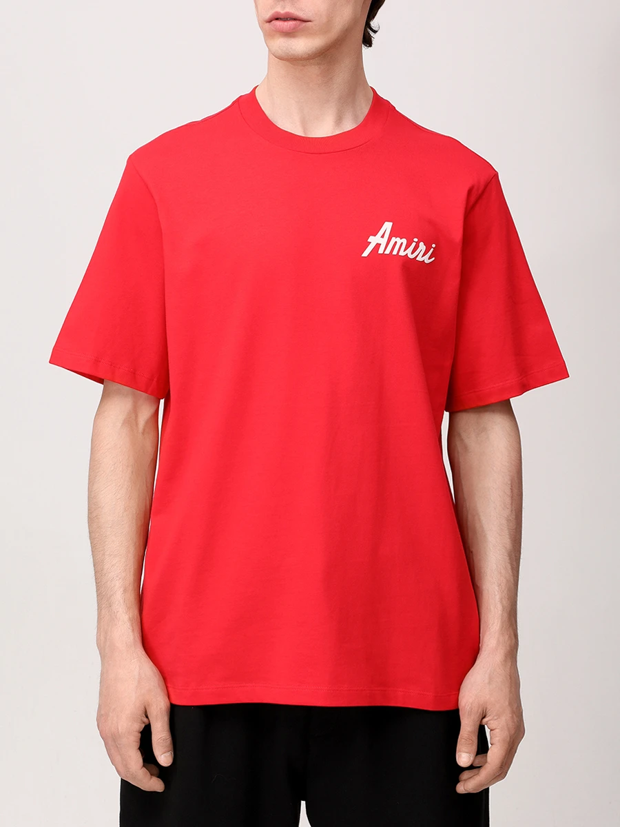 Футболка хлопковая AMIRI AMJYTE1146 Красный  Фото 4