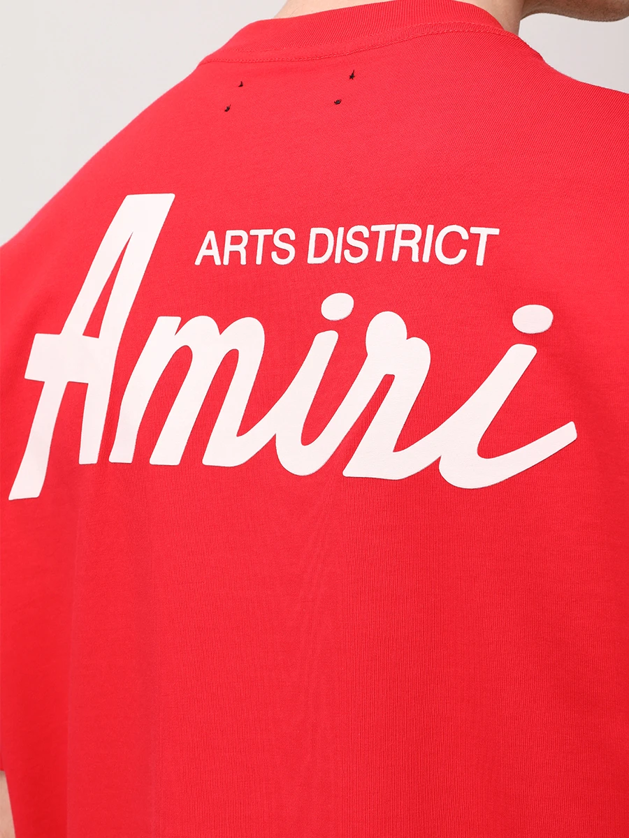 Футболка хлопковая AMIRI AMJYTE1146 Красный  Фото 5