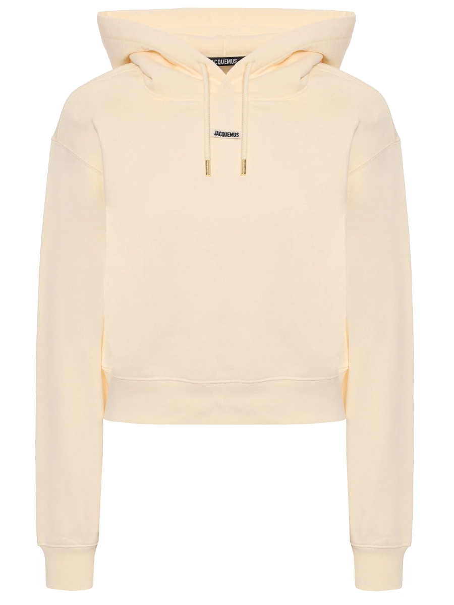 Худи хлопковое JACQUEMUS 241JS1622341 130 Бежевый 