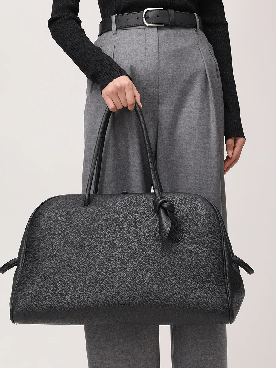 Сумка кожаная JACQUEMUS 255BA4273216 990 Черный  Фото 2