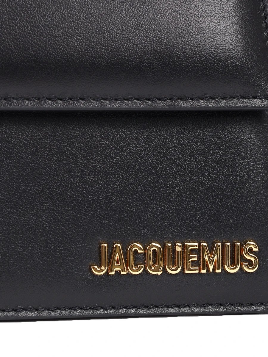 Сумка кожаная Le Bambino Long JACQUEMUS 221BA0133060 990 Черный  Фото 5