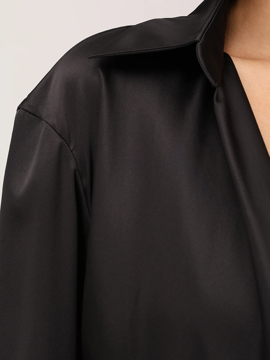 

Блуза шелковая, Черный, 25S808/BLACK