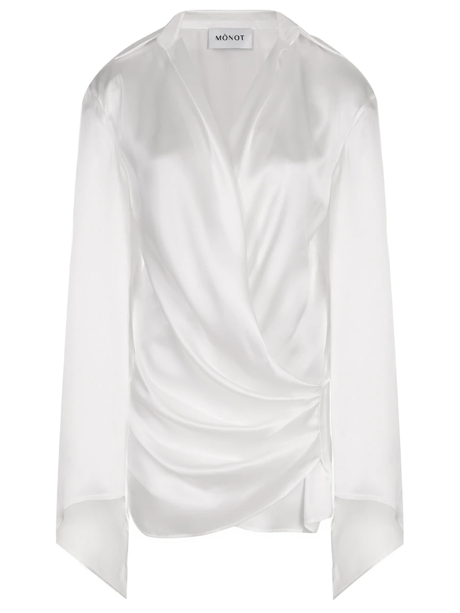

Блуза шелковая, Белый, 25S808/WHITE