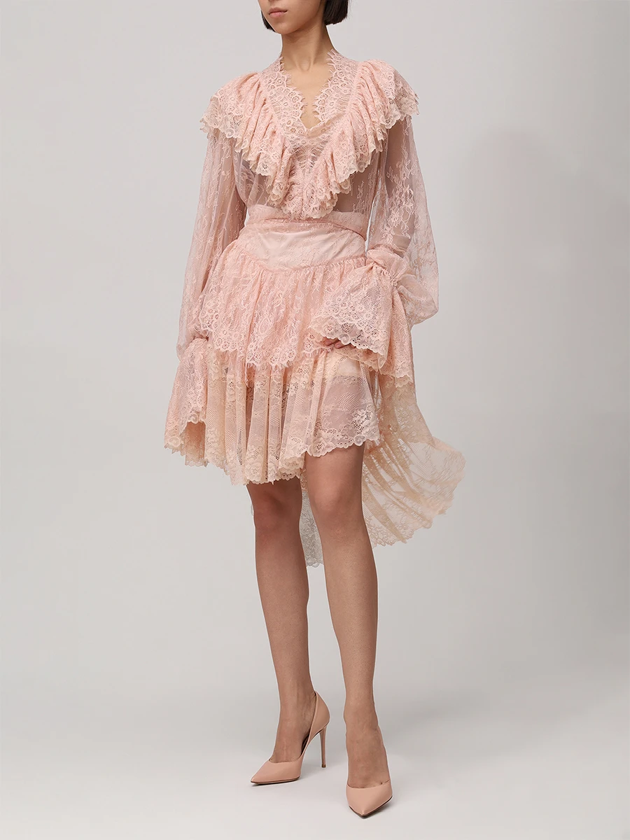 Платье кружевное LES ARCHIVES LA_1112SS25 Розовый  Фото 3