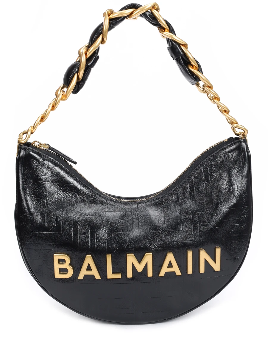 Сумка кожаная 1945 BALMAIN EN1BQ954LETF Черный 