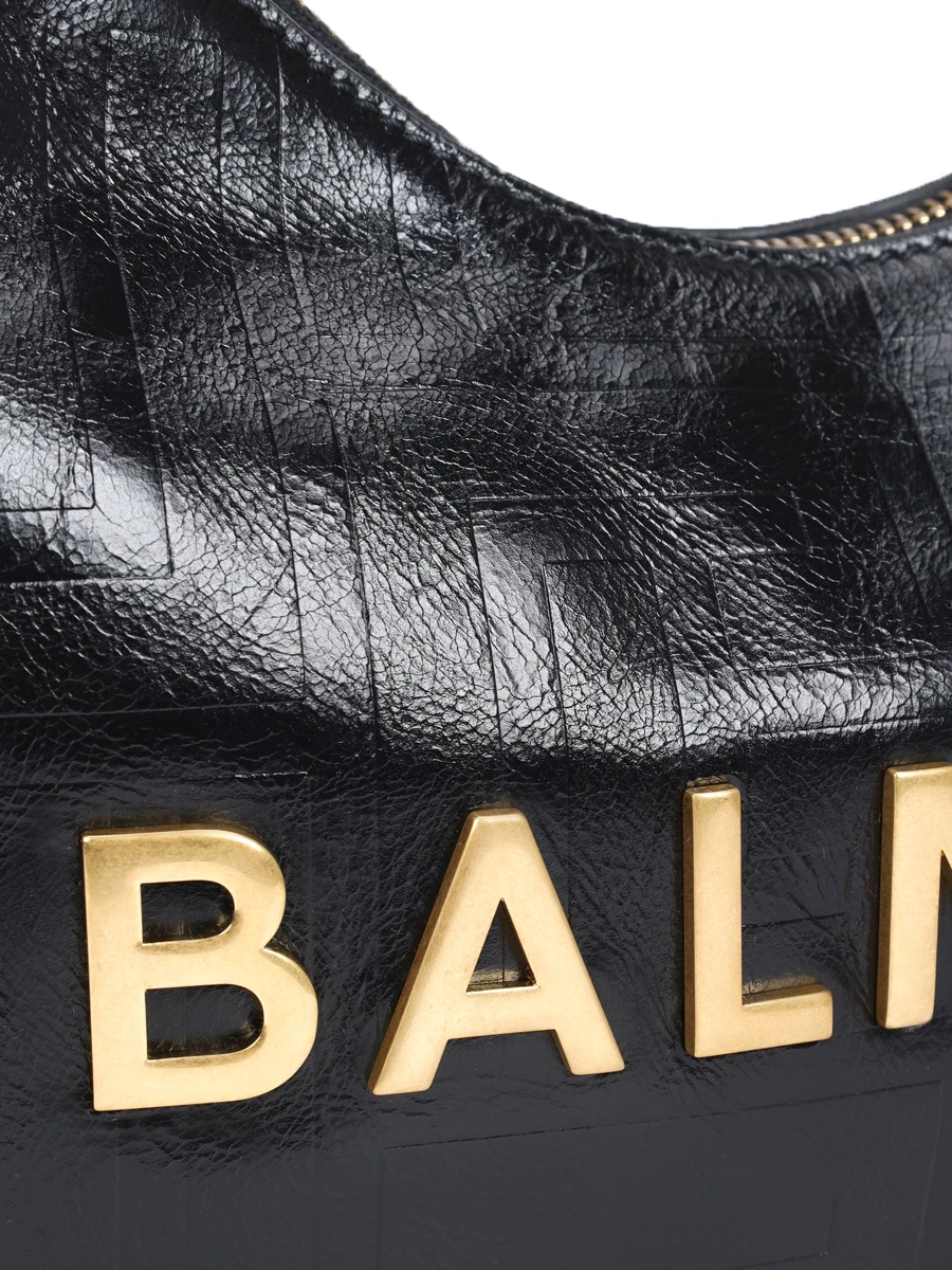 Сумка кожаная 1945 BALMAIN EN1BQ954LETF Черный  Фото 7
