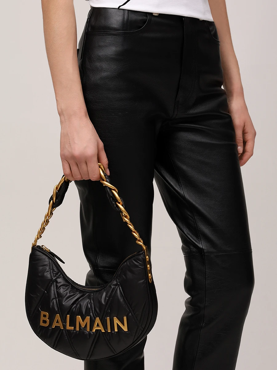 Сумка текстильная Soft Moon BALMAIN EN1BQ954TNDT Черный  Фото 2