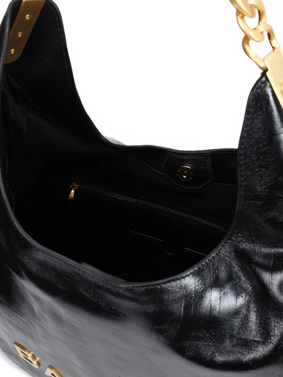 Сумка кожаная 1945 BALMAIN EN1BT929LETF Черный  Фото 5