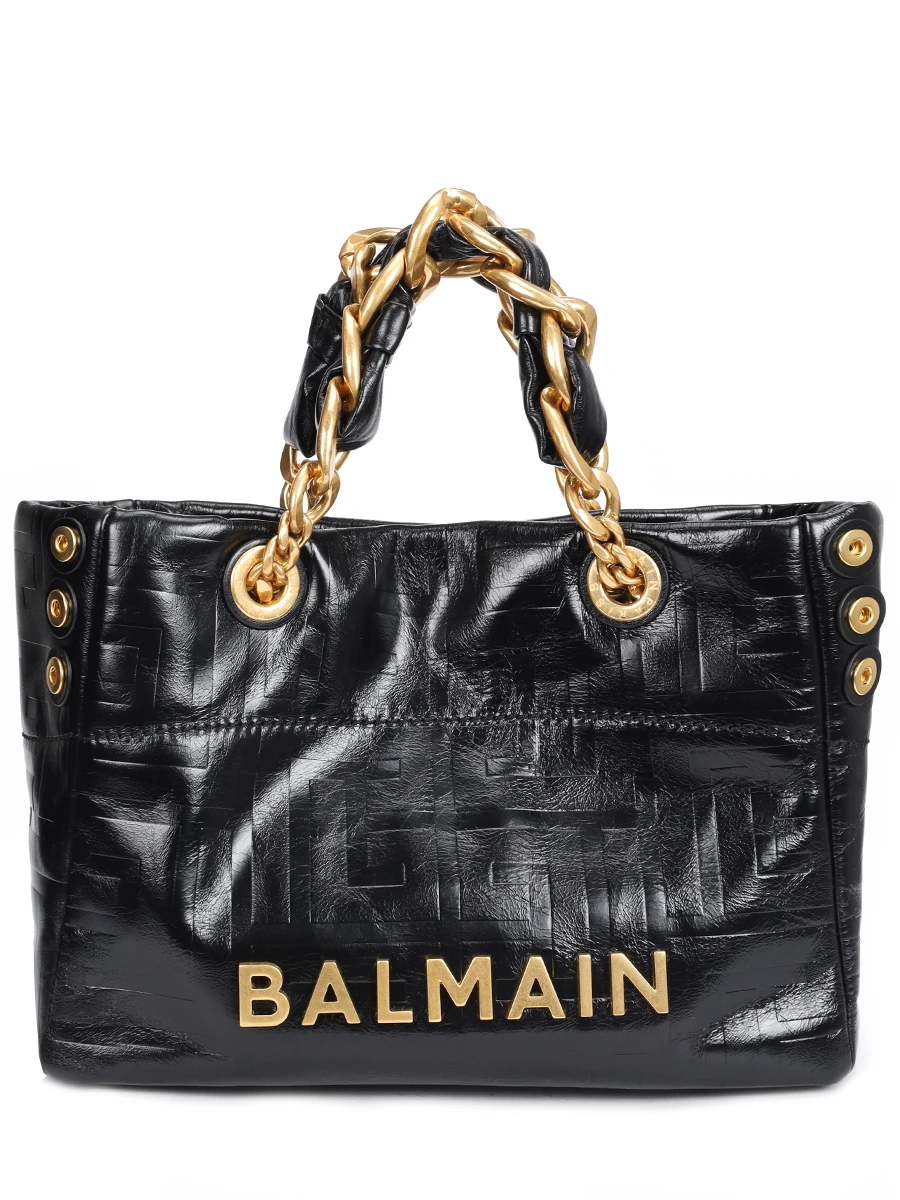 Сумка кожаная 1945 BALMAIN EN1FD871LETF Черный 