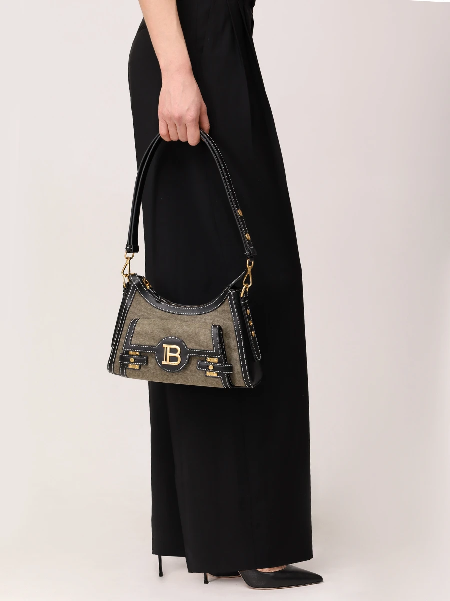 Сумка текстильная B-Buzz BALMAIN EN1BT905TCLB Хаки  Фото 2