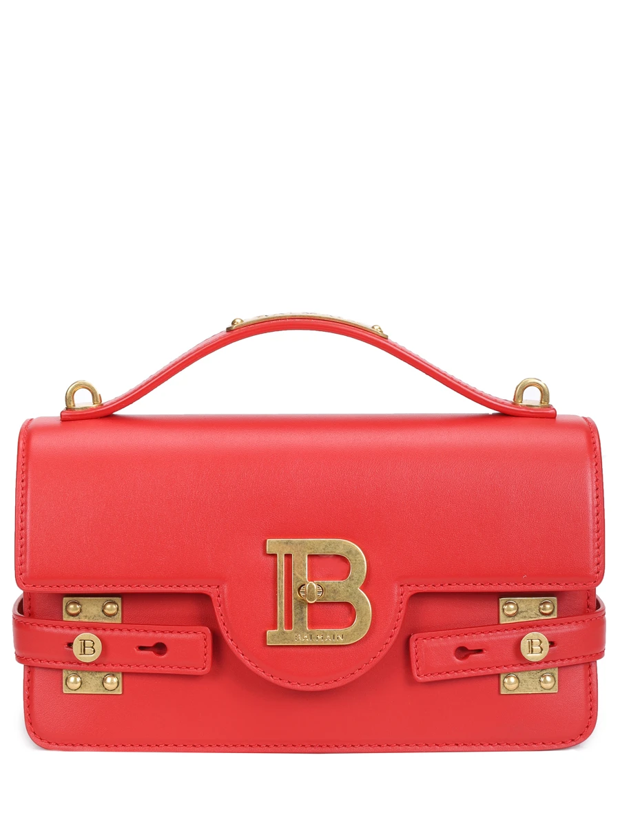 Сумка кожаная B-Buzz BALMAIN DN1DA828LAVE/3BZ Красный  Фото 2