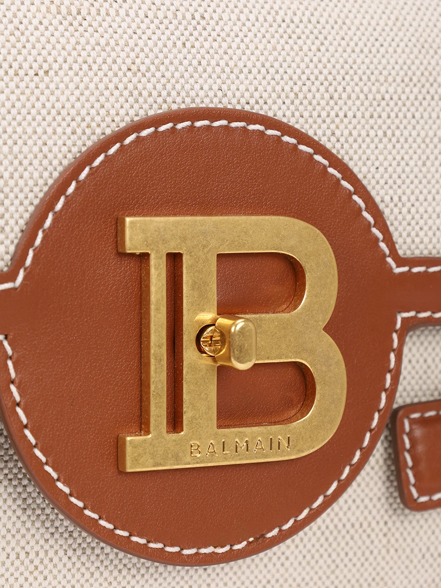 Сумка текстильная B-Buzz BALMAIN DN1DA829TCFE Коричневый  Фото 7
