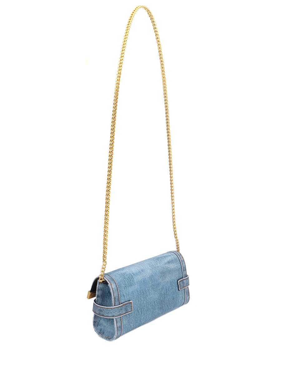 Сумка джинсовая B-Buzz BALMAIN EN1LE596TDEN Деним  Фото 3