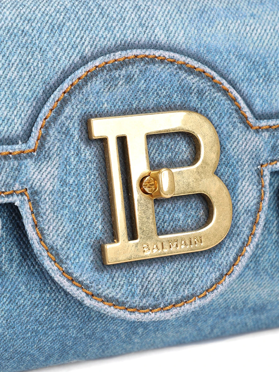 Сумка джинсовая B-Buzz BALMAIN EN1LE596TDEN Деним  Фото 5