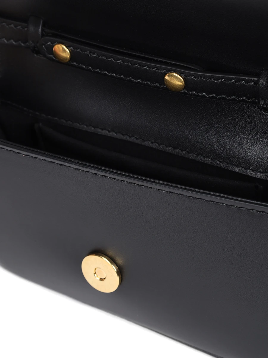 Сумка кожаная B-Buzz BALMAIN DN1DG811LAVE Черный  Фото 4