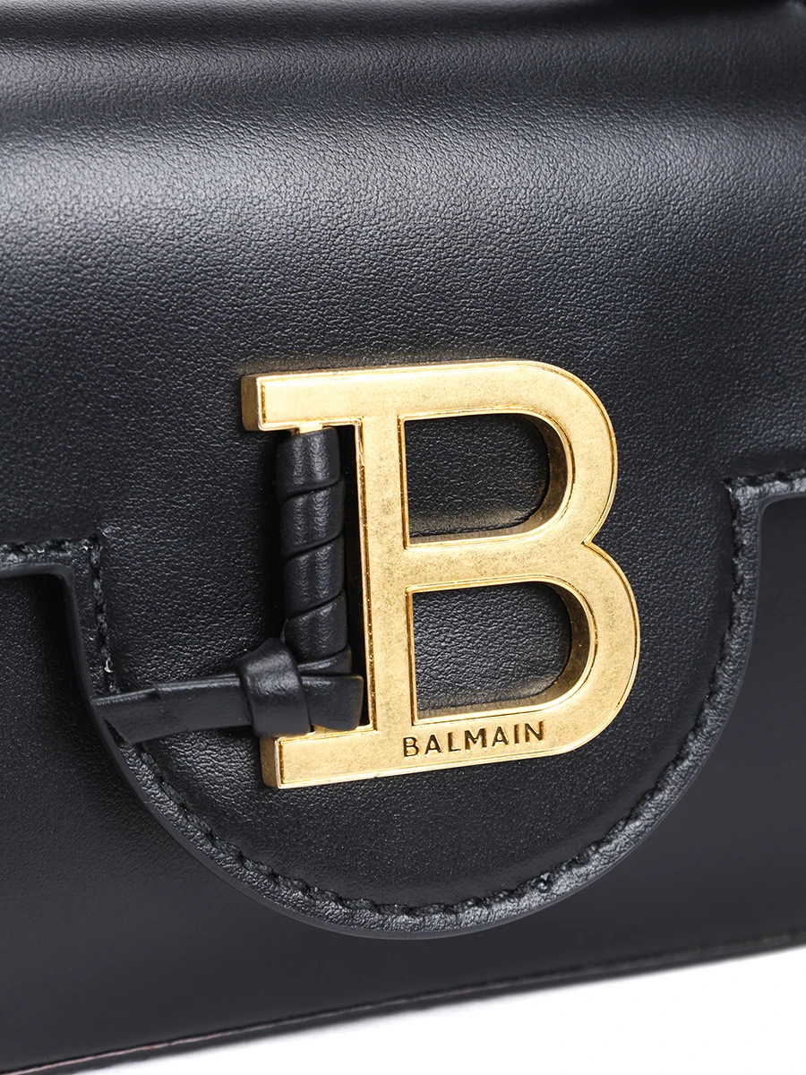 Сумка кожаная B-Buzz BALMAIN DN1DG811LAVE Черный  Фото 5