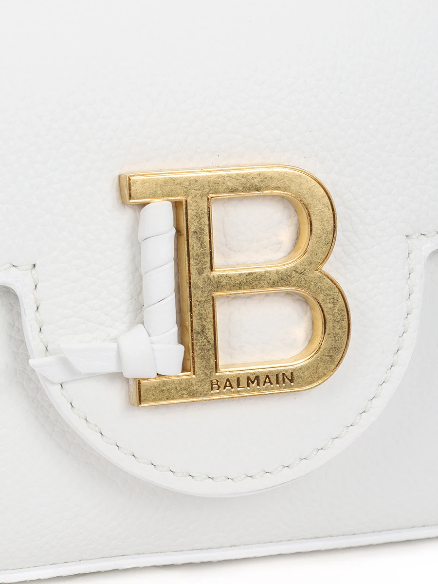 Сумка кожаная B-Buzz BALMAIN EN1DG811LPOS Белый  Фото 5
