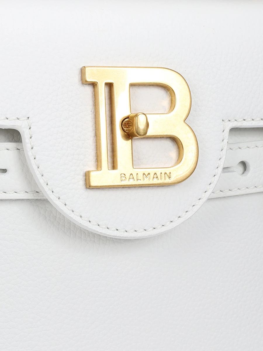 Сумка кожаная B-Buzz BALMAIN DN0DB526LPOS Белый  Фото 5