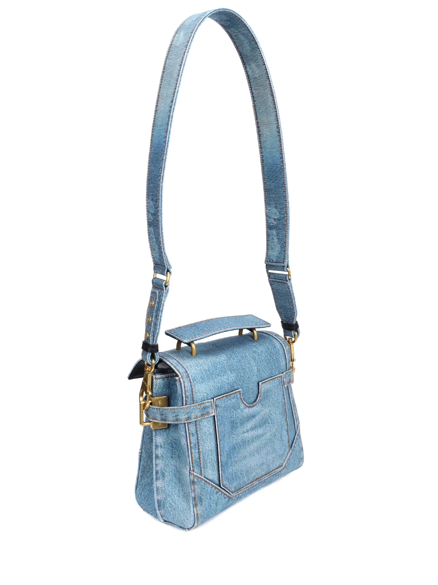 Сумка джинсовая B-Buzz BALMAIN EN1DB530TDEN Деним  Фото 3