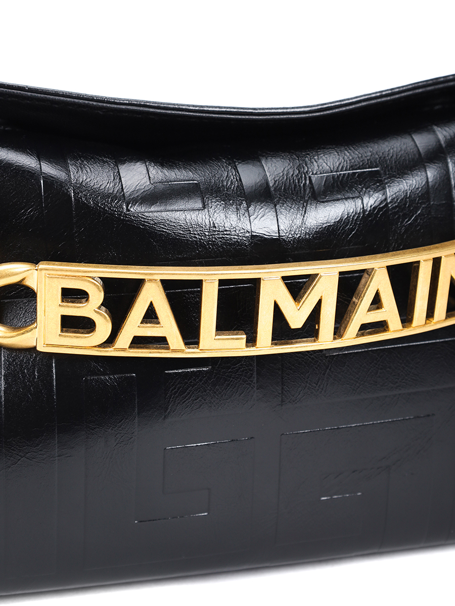 Клатч кожаный 1945 BALMAIN EN1LQ955LETF Черный  Фото 5