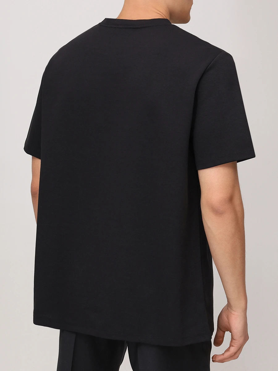 Футболка хлопковая BALMAIN EH1EG010BC87/EAB Черный  Фото 3