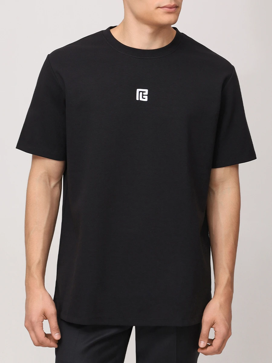 Футболка хлопковая BALMAIN EH1EG010BC87/EAB Черный  Фото 4